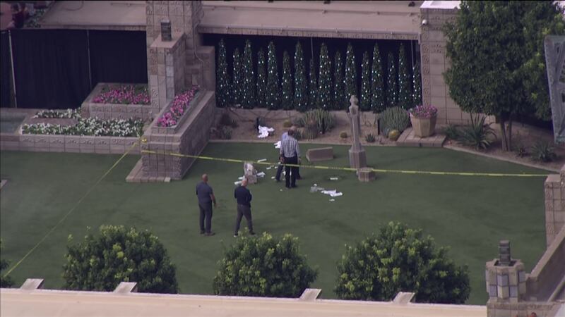 A young boy has died after being hit by a statue outside an upscale Phoenix resort last week.