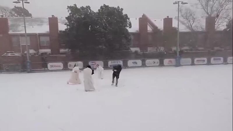 The snow led many residents to find opportunities to make the most of the weather.