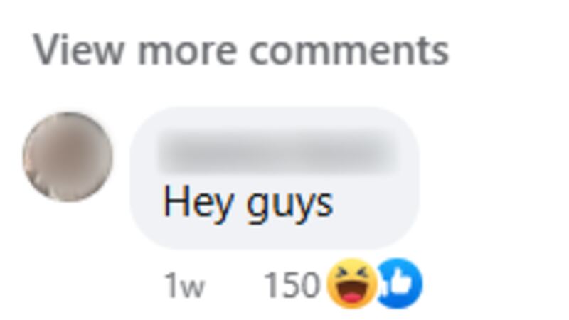 A woman was arrested after commenting on a police department's Facebook post about her.