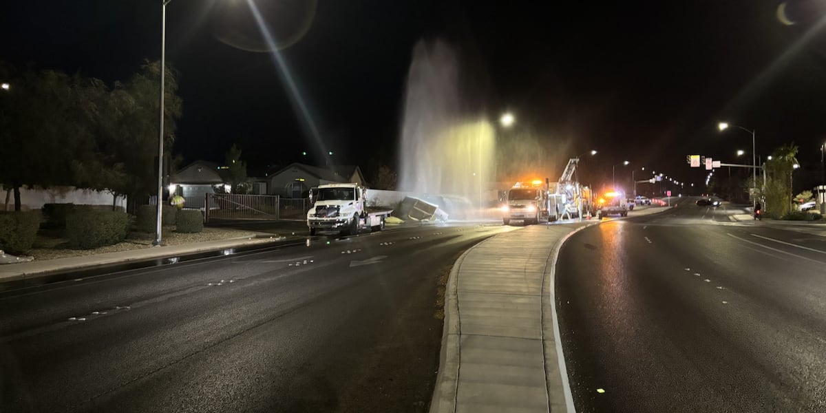 ‘At least my side lawn got watered today’: Homeowner jokes as makeshift geyser flows for hours after SUV crashes into water valve ‘At least my side lawn got watered today’: Homeowner jokes as makeshift geyser flows for hours after SUV crashes into water valve
