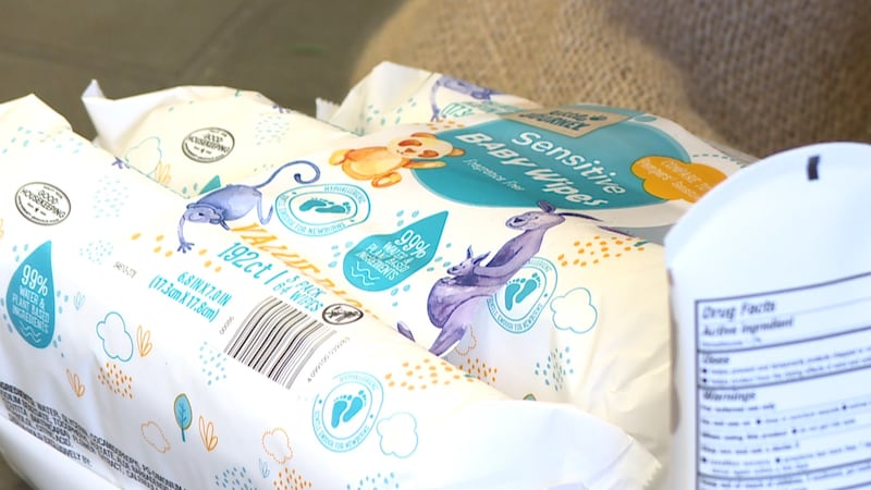 Baby wipes for families in need