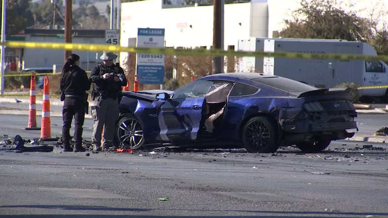 Las Vegas police responded to a deadly shooting and crash in the east valley on Sunday, Jan....