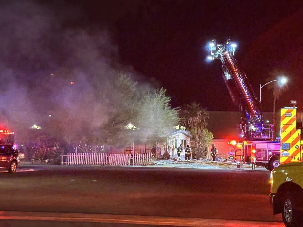 The Clark County Fire Department said they responded to a fire in northeast Las Vegas Tuesday...