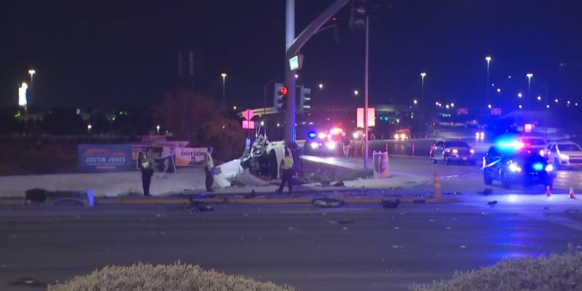Police investigate fatal crash Monday morning in south Las Vegas Valley