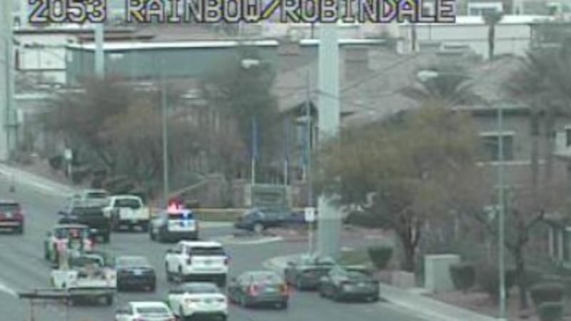 According to LVMPD, around 6 a.m., officers responded to reports of a shooting near Robindale...