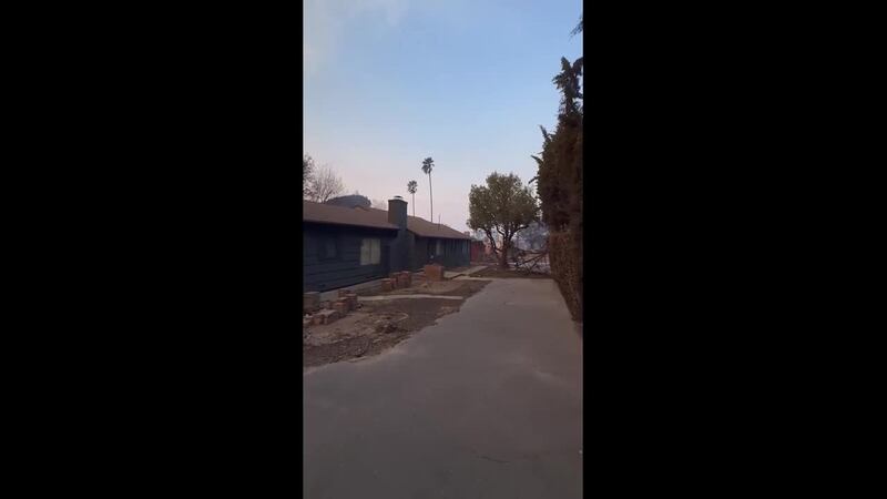 A man returned to his neighborhood to find that his home was the only one still standing.