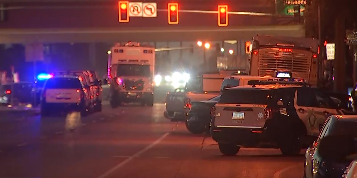 Las Vegas police arrest armed barricaded suspect near l-11 Las Vegas police arrest armed barricaded suspect near l-11