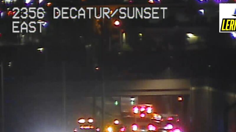 Train strikes a truck in Las Vegas