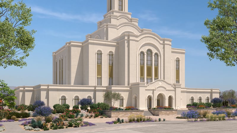 Rendering of Lone Mountain LDS temple