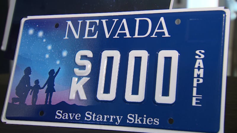 Save Starry Skies license plate