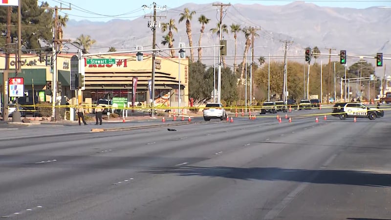 Las Vegas police are investigating a deadly crash involving a vehicle fleeing from officers in...
