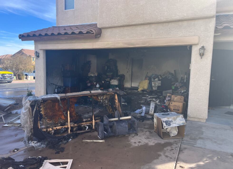 The Clark County Fire Department estimates that a house fire caused up to $50K in damages.