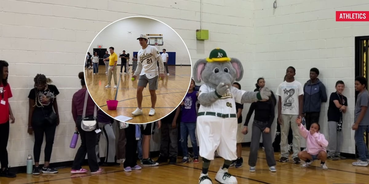 A’s players surprise Las Vegas Boys & Girls Club with games, Nike gear