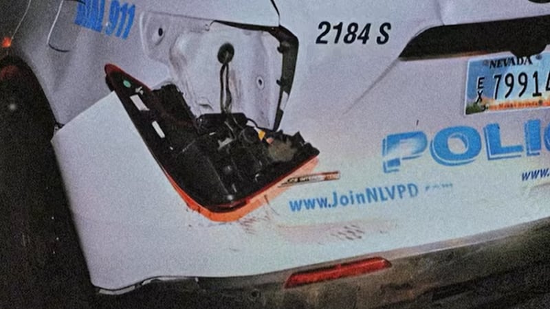 A North Las Vegas patrol car was struck by an alleged drunk driver late Saturday night during...