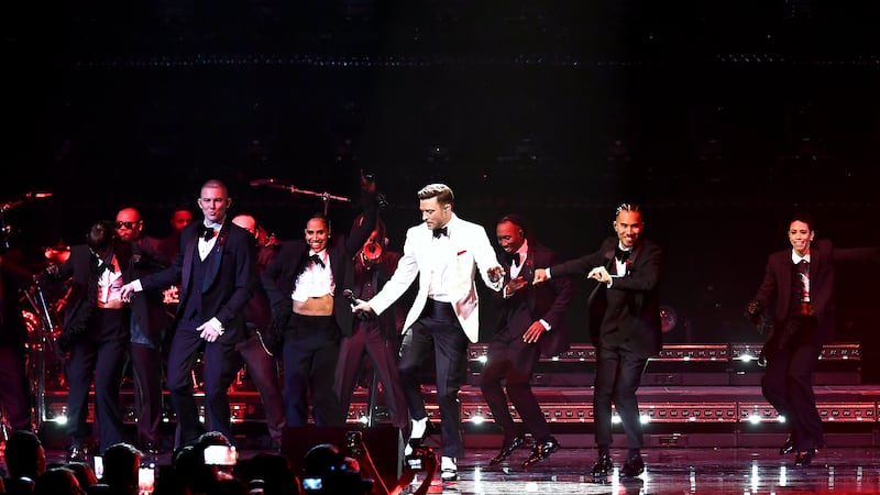 LAS VEGAS, NEVADA - DECEMBER 13: Justin Timberlake performs onstage during the Fontainebleau...