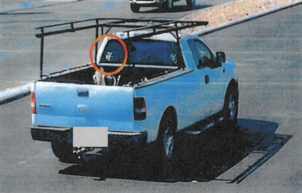 Police shared photos of Guadalupe Camarillo Guarneros' truck in an arrest report.