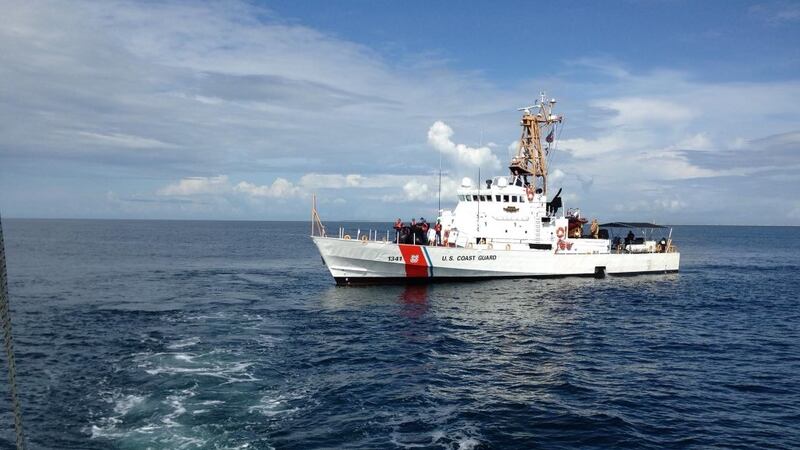 FILE -- The U.S. Coast Guard says it is deploying assets around maritime borders.