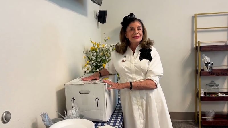 Las Vegas Mayor Shelley Berkley received a box of barbecue from Raleigh, North Carolina Mayor...