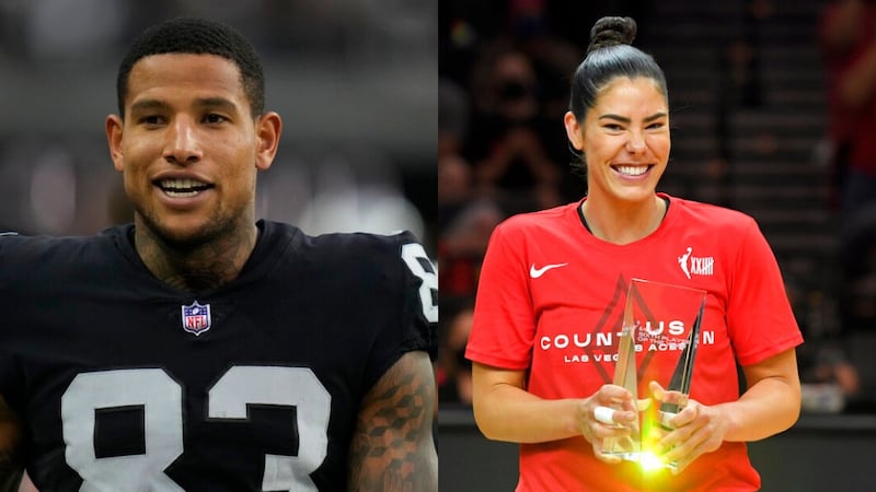 Raiders’ Darren Waller, Aces’ Kelsey Plum getting married in Las Vegas