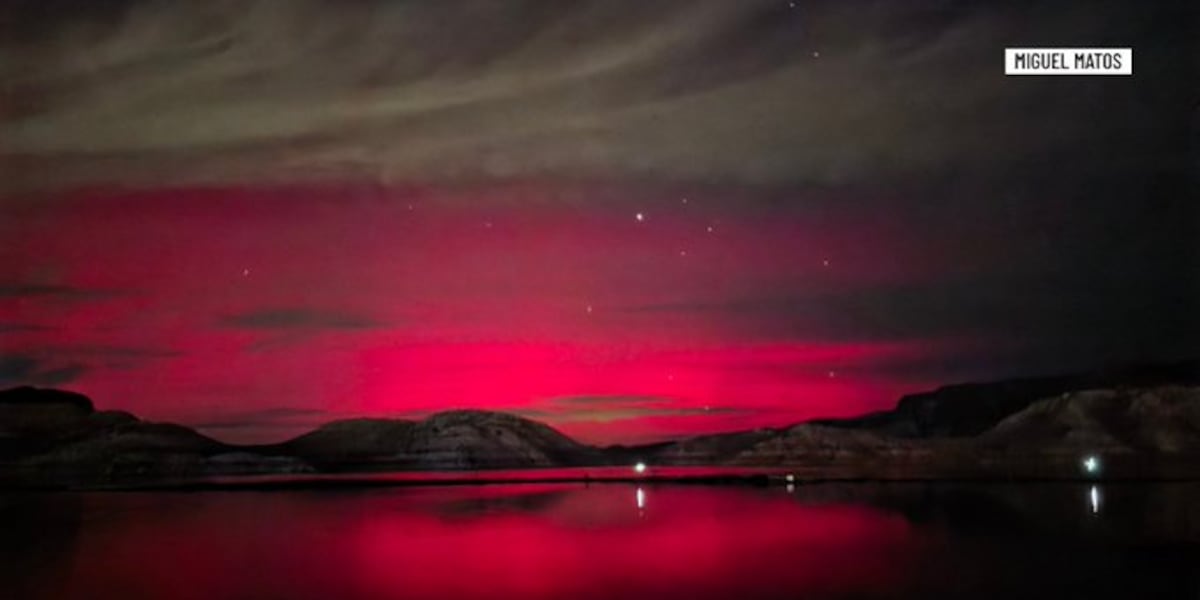 Northern lights spotted in Las Vegas after geomagnetic storm Northern lights spotted in Las Vegas after geomagnetic storm