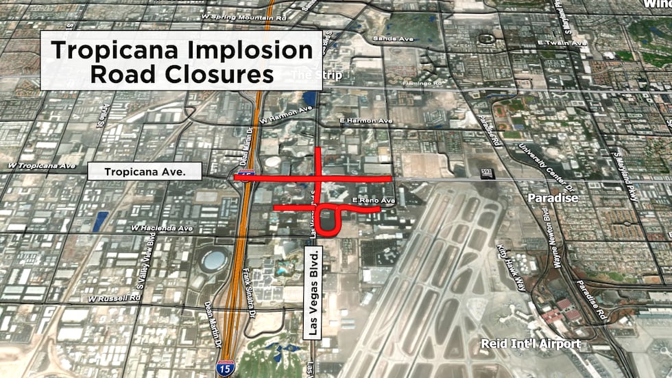 Las Vegas is hours away from major traffic changes along the Strip. Roads surroundings the...
