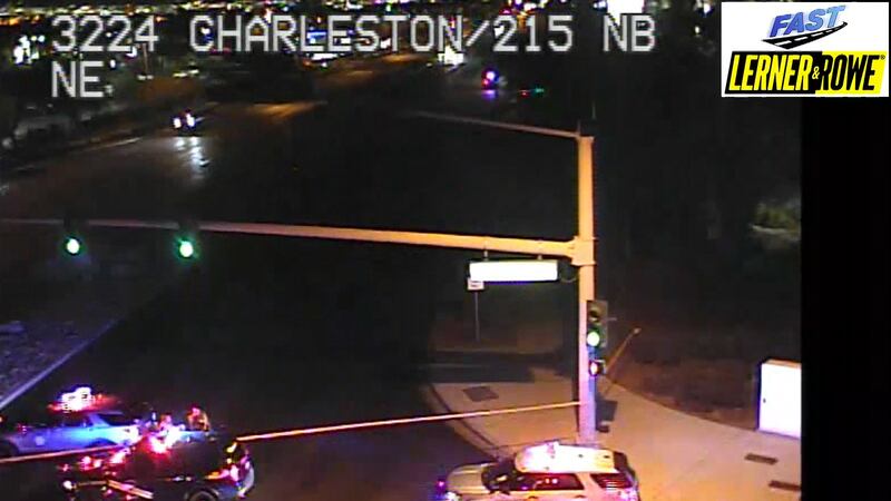 Fatal pedestrian crash at Charleston and 215 in Summerlin