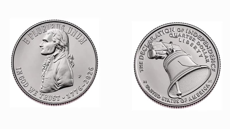 The U.S. Mint is releasing a new quarter to commemorate the nation's 250th anniversary.