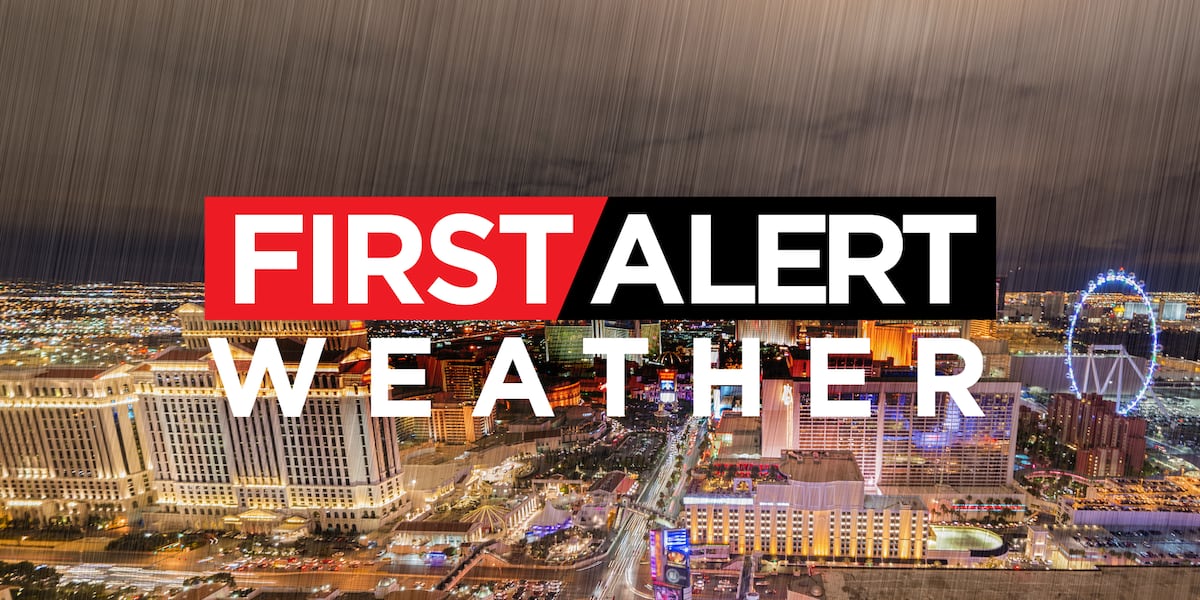 Mostly cloudy weekend with increasing rain for Christmas in Las Vegas