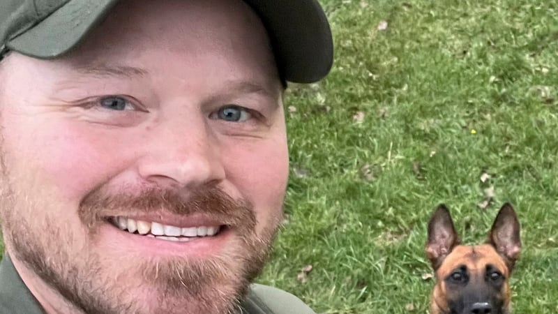 This undated image courtesy of Joan Mussa shows U.S. Border Patrol agent David Maland and his...