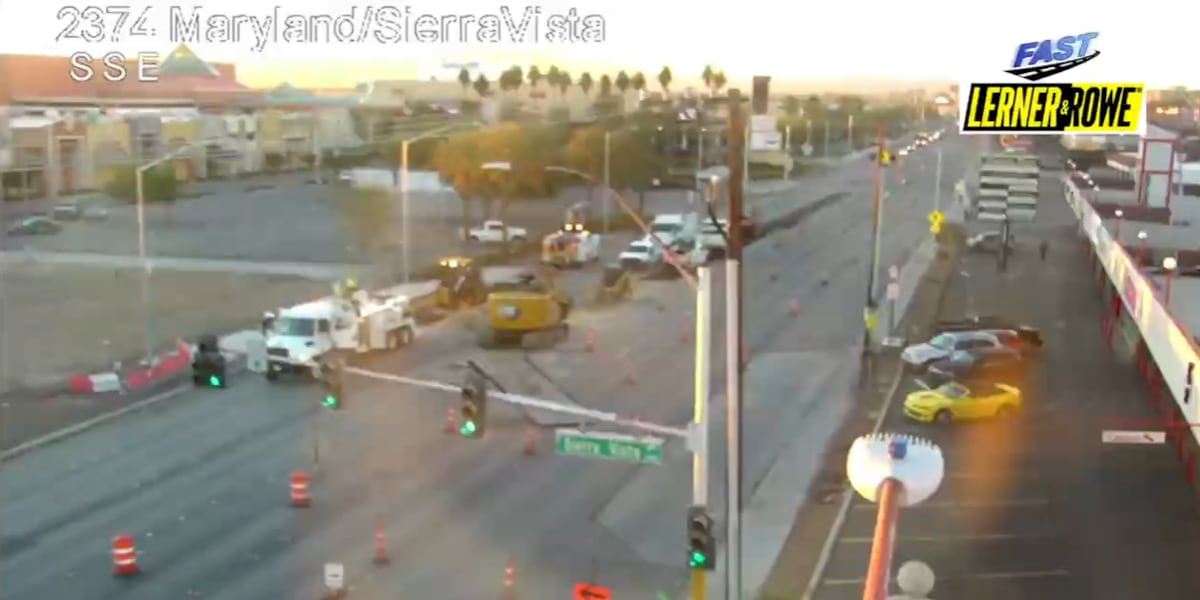 Gas leaks prompts road closure in east Las Vegas Gas leaks prompts road closure in east Las Vegas