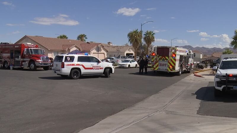Henderson Fire Department says two people are in critical condition following a fire on...