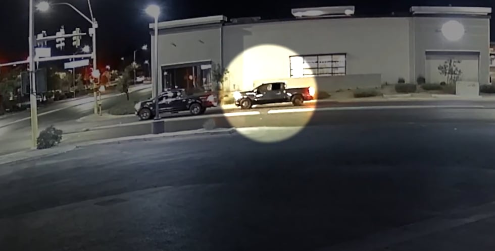 Las Vegas police released video of a pickup truck involved in a deadly road rage shooting.