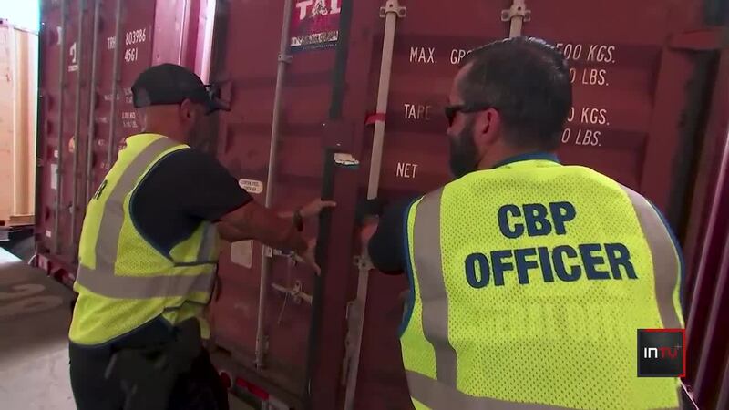 Border protection officers battle the shipping of drugs, stolen items through U.S. ports