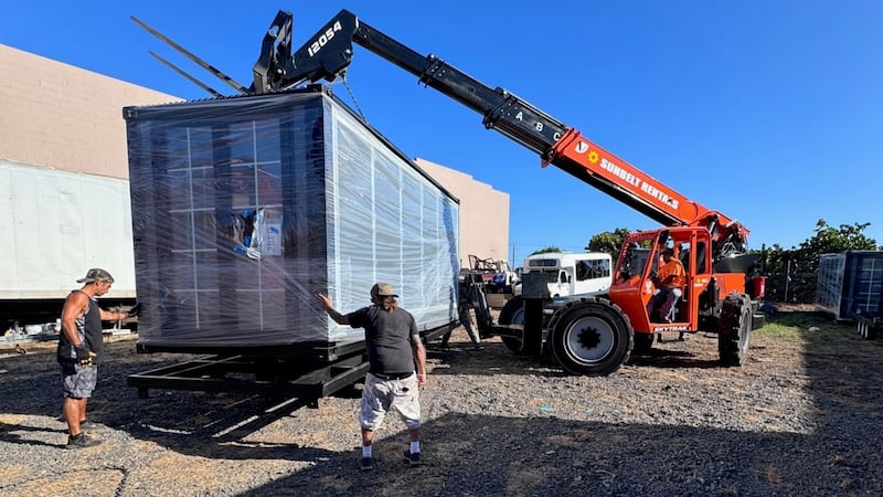 Some Maui wildfire survivors are moving into replacement tiny homes