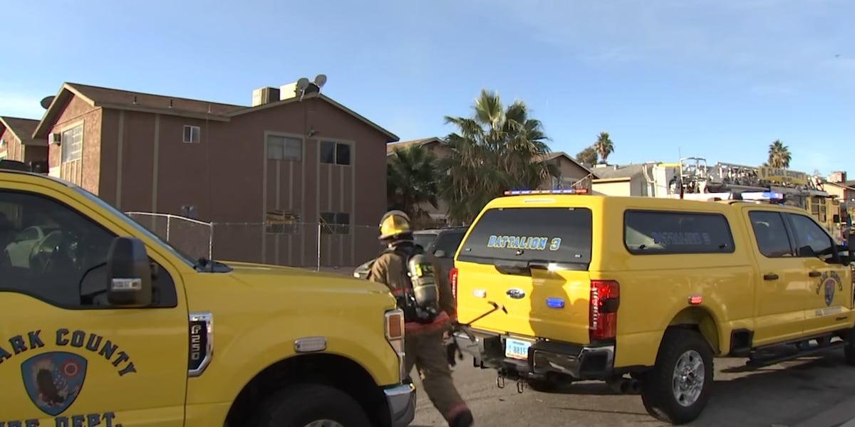 7 adults, 3 children displaced by house fire in east Las Vegas 7 adults, 3 children displaced by house fire in east Las Vegas