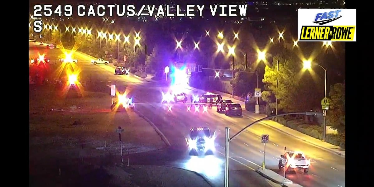 Pedestrian dies following crash near south Las Vegas intersection Pedestrian dies following crash near south Las Vegas intersection