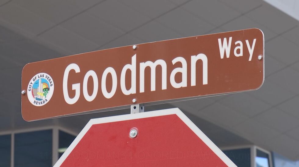 Carolyn and Oscar Goodman surprised with a statue of the two of them, and also a dedicated...