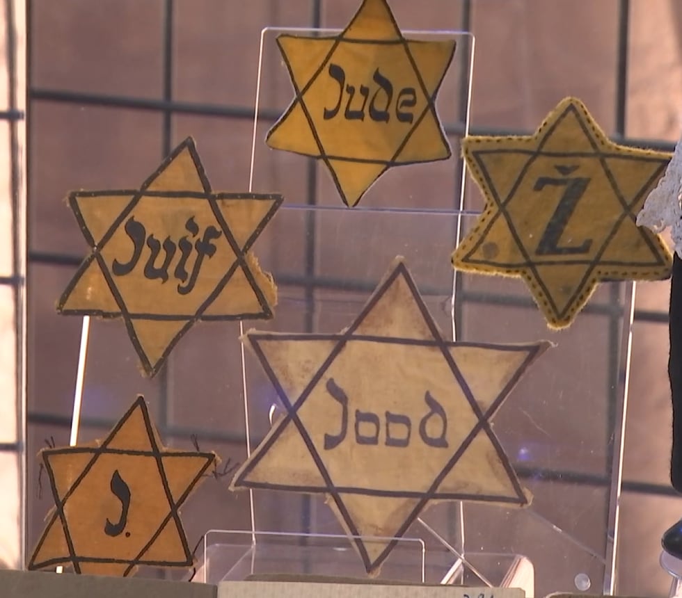 Jews were forced to wear stars like these on their clothing as an identifier during World War II.