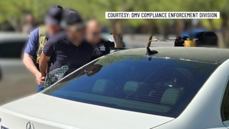 Nevada DMVâs Compliance Enforcement Division arrested an accused counterfeiter who was...