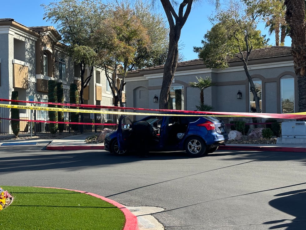 Suspected vehicle of man involved officer involved shooting in South Las Vegas