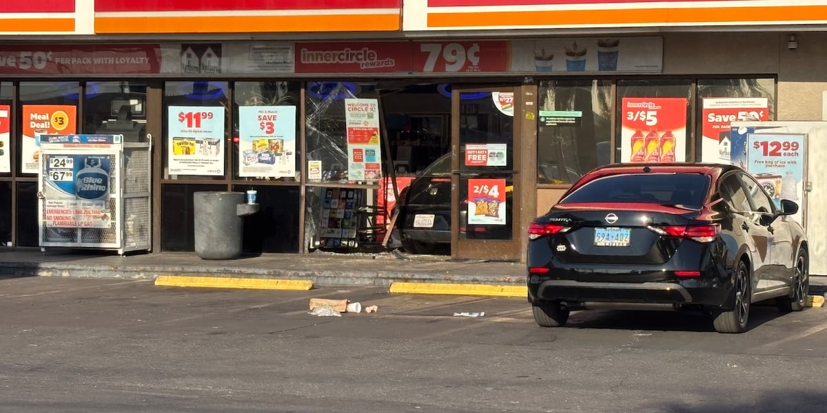 Impairment suspected after car slams into gas station in east Las Vegas Impairment suspected after car slams into gas station in east Las Vegas