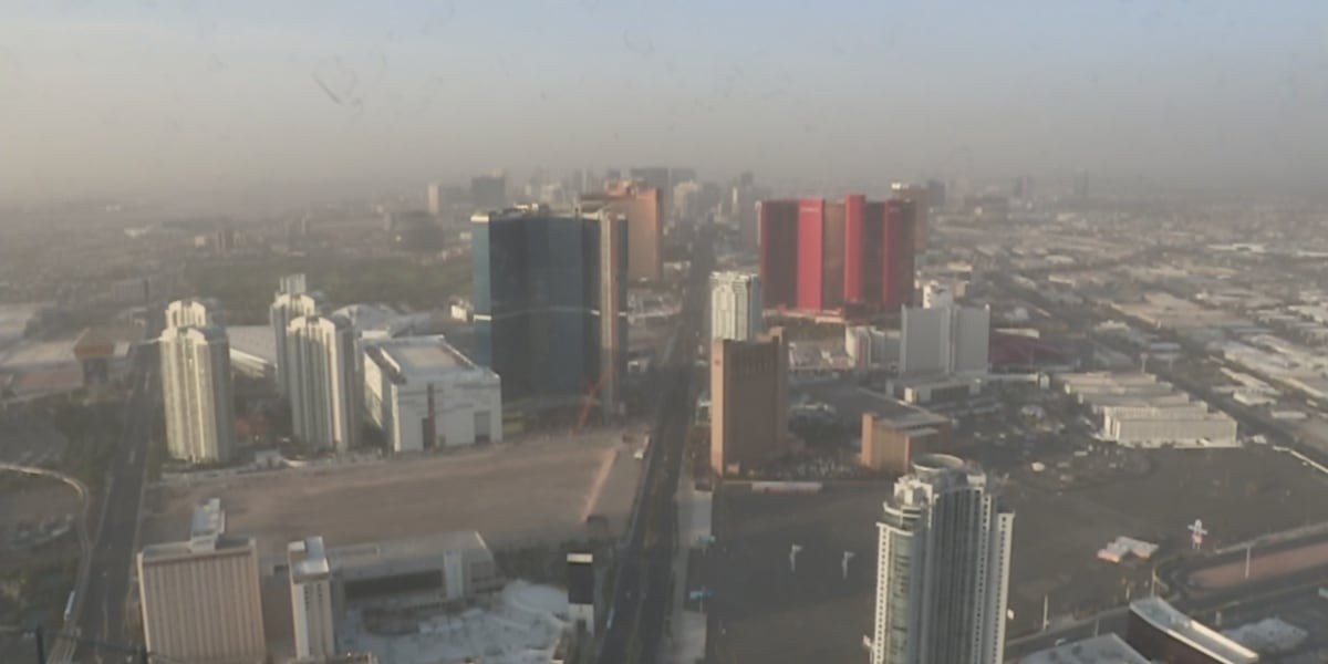 Wildfire smoke from Mexico prompts two-day air quality advisory across Clark County; plume from Ensenada blaze to drift into Las Vegas through Thursday