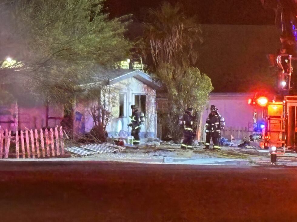 The Clark County Fire Department said they responded to a fire in northeast Las Vegas Tuesday...