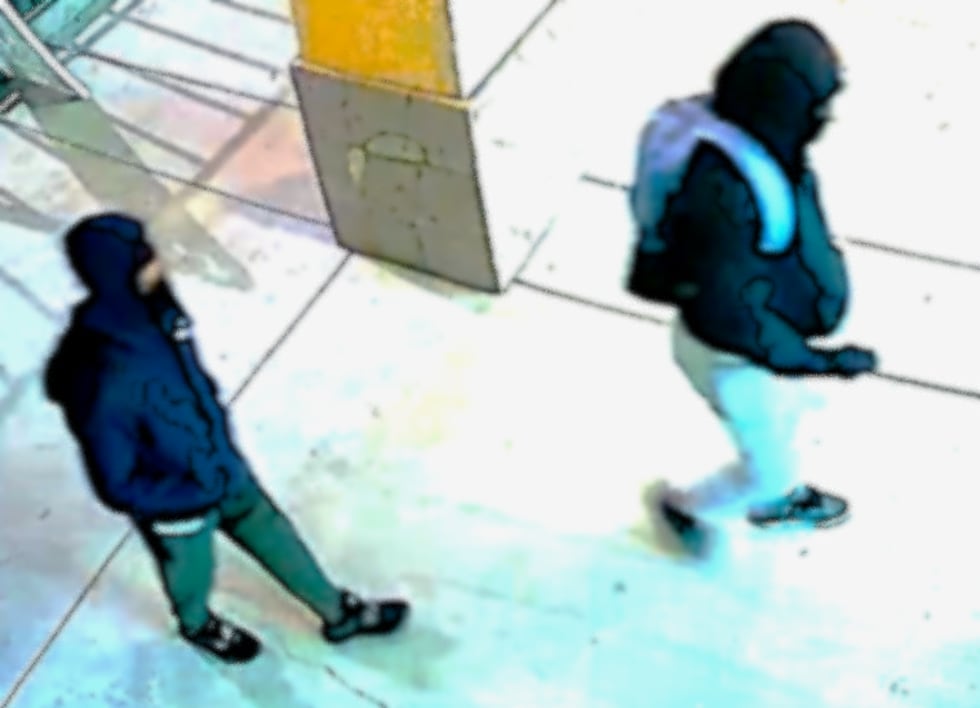 Police say two suspects are accused of an armed robbery in the Las Vegas Valley.