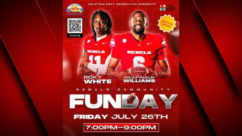 UNLV's Rickey White and Hajj-Malik Williams are partnering up for their first football...