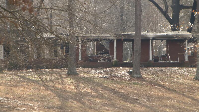 Home off Egypt Central Road after a fire on New Year's Day (WMC)