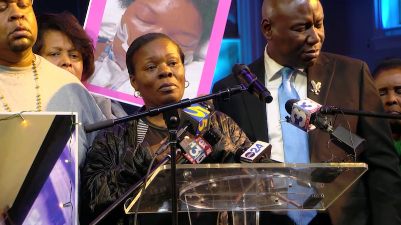 Alegend Jones' mother Shona Garner is joined by national civil rights attorney Ben Crump.