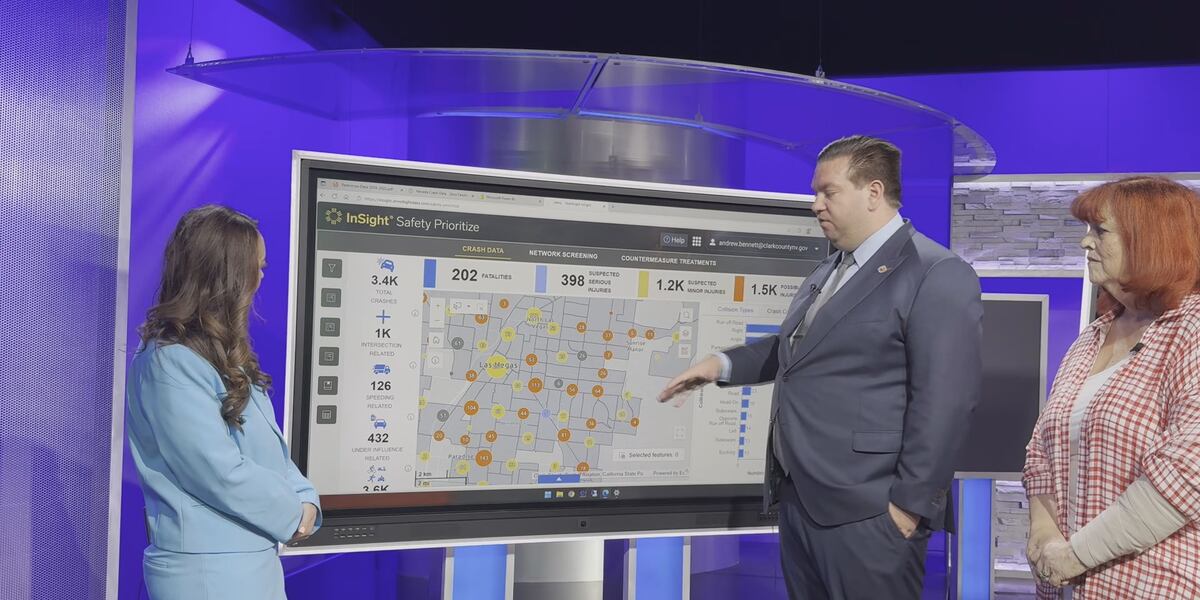 New technology sheds light on pedestrian crashes across Las Vegas Valley New technology sheds light on pedestrian crashes across Las Vegas Valley