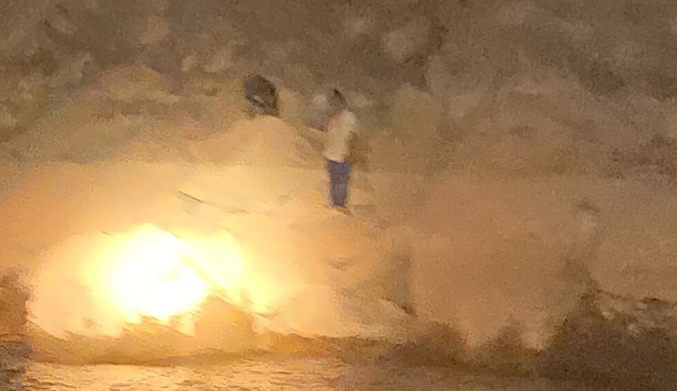 A man and his dog have been rescued by park rangers at Lake Mead Wednesday night.