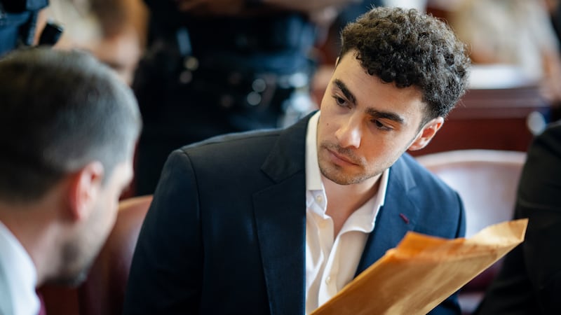 FILE -- Luigi Mangione appears for a pre-trial hearing at Manhattan Criminal Court in New...